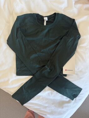 Lululemon Swiftly Tech Cropped Long Sleeve